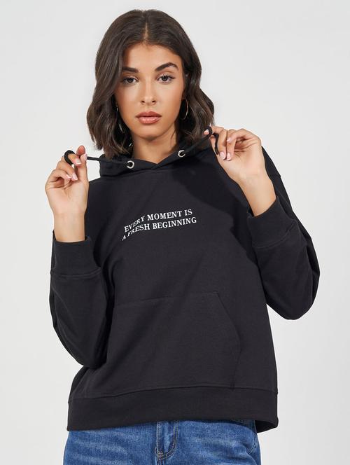 women chest  print long sleeve sweatshirt - 21632055 -  Standard Image - 0