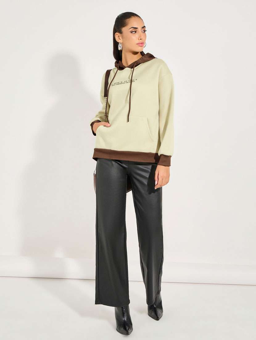 women chest  print long sleeve sweatshirt - 21632058 -  Standard Image - 2