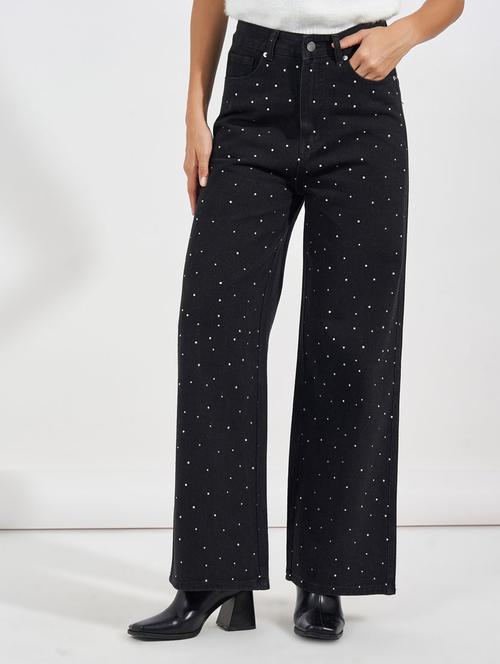 women high rise printed jeans - 21632063 -  Standard Image - 0
