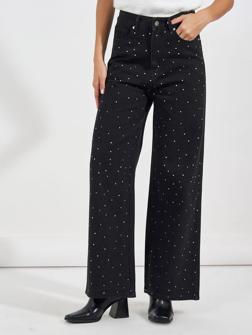women high rise printed jeans - 21632063 -  Zoom Image - 0