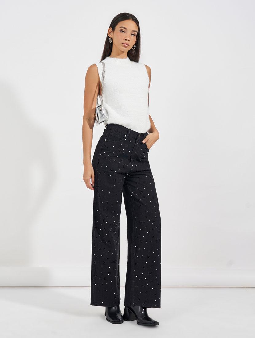 women high rise printed jeans - 21632063 - Standard Image - 2