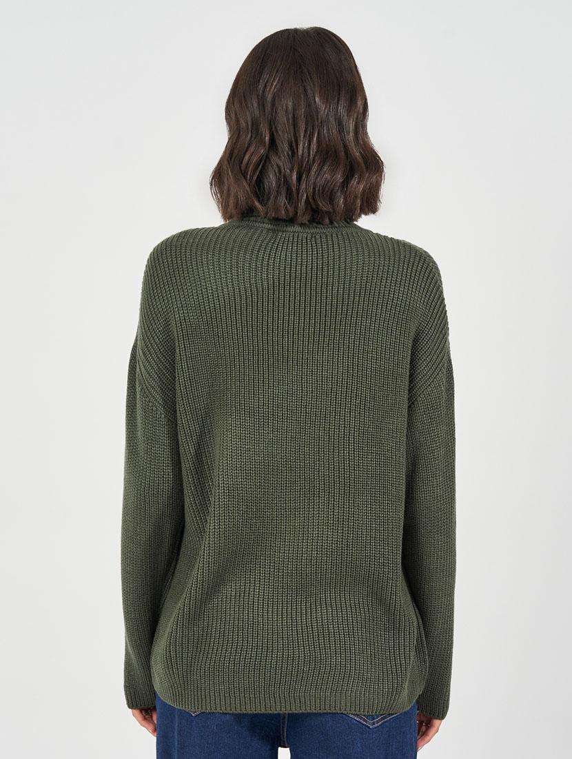 women turtle neck acrylic pullover - 21632070 - Standard Image - 2
