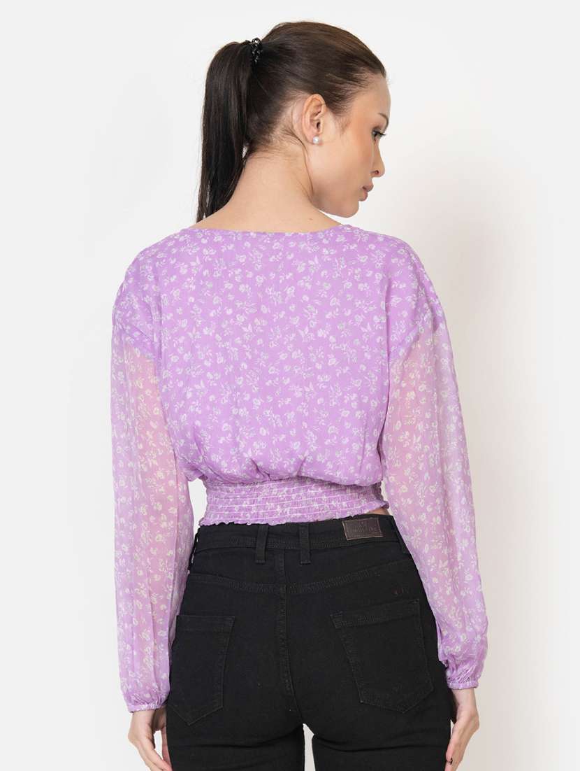 women printed crop top - 21632098 -  Standard Image - 2
