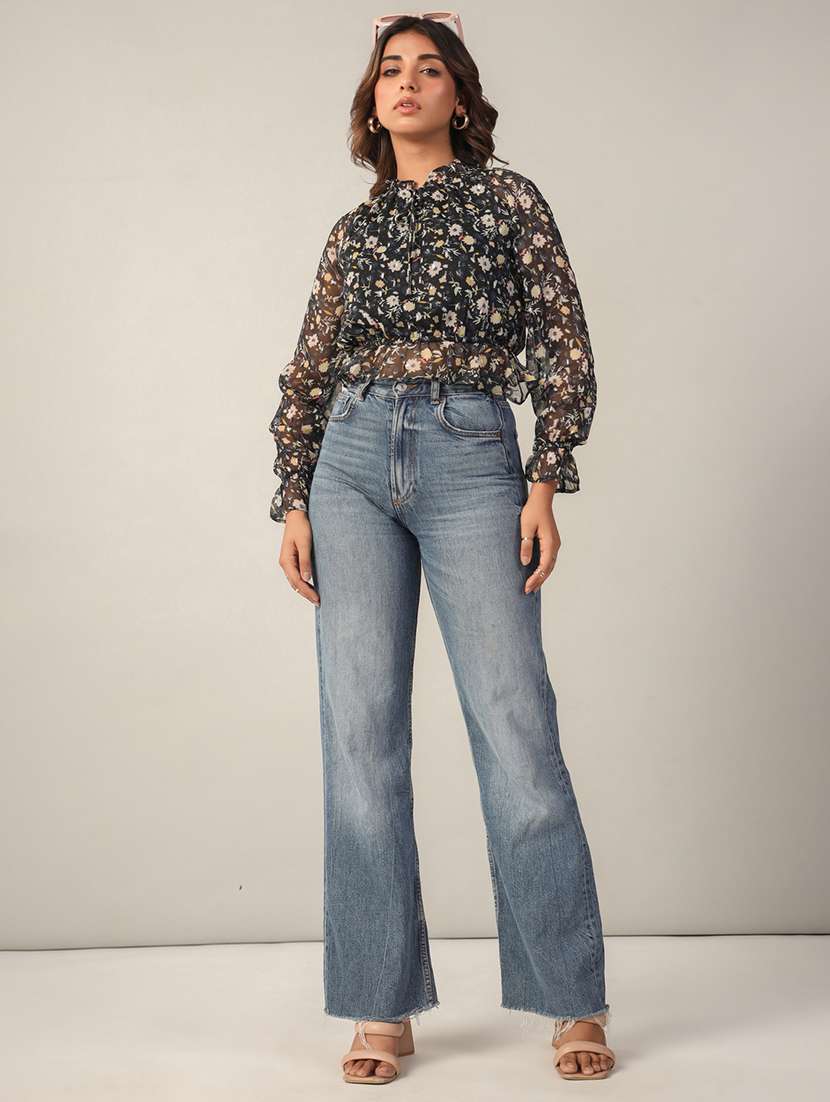 women printed crop top - 21632101 -  Standard Image - 2