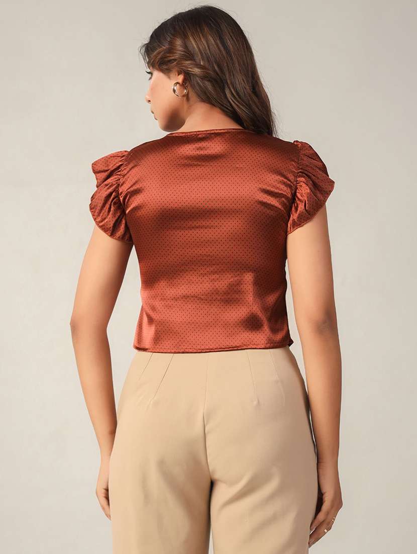 women solid crop top - 21632103 -  Standard Image - 2