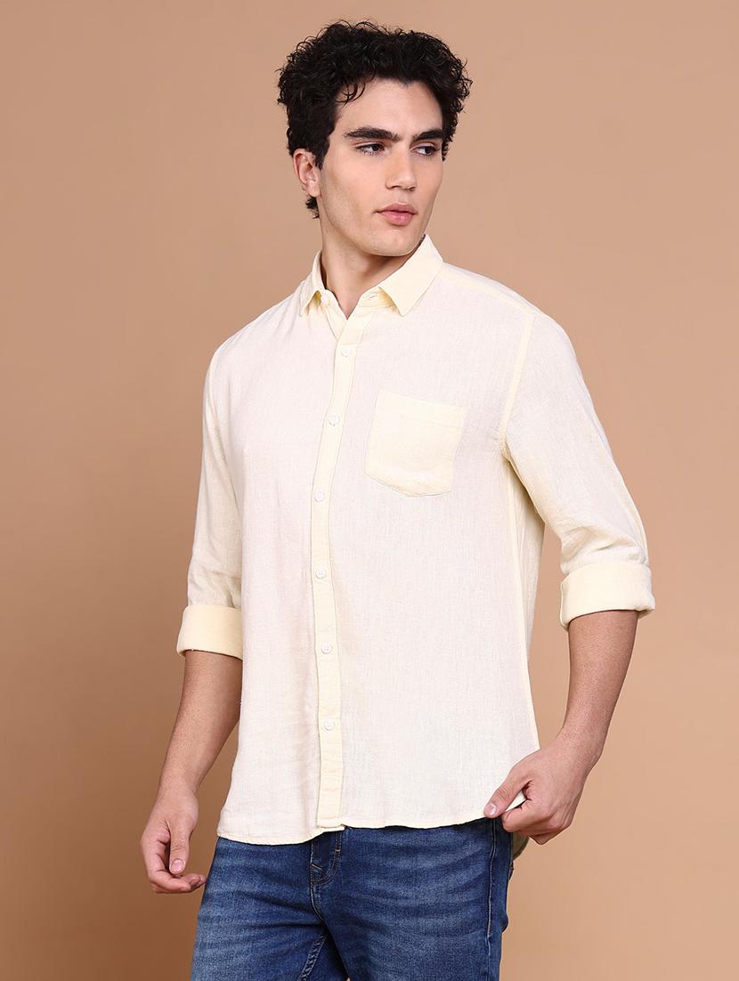 women solid collared casual shirt - 21632620 - Standard Image - 2