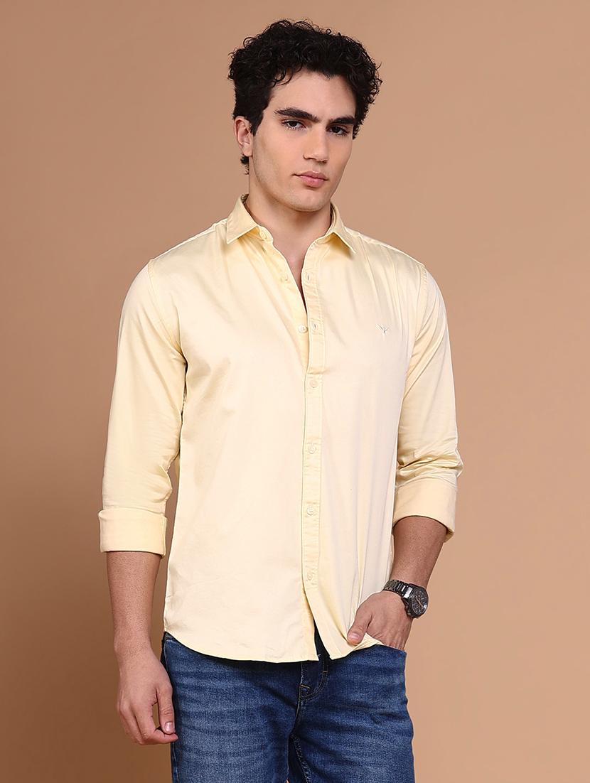 women solid collared casual shirt - 21632624 - Standard Image - 2