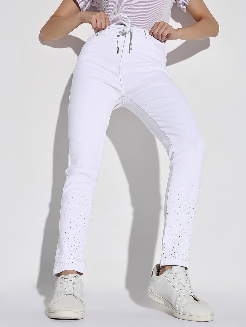 women plain slim fit denim jeans - 21632649 - Standard Image - 2
