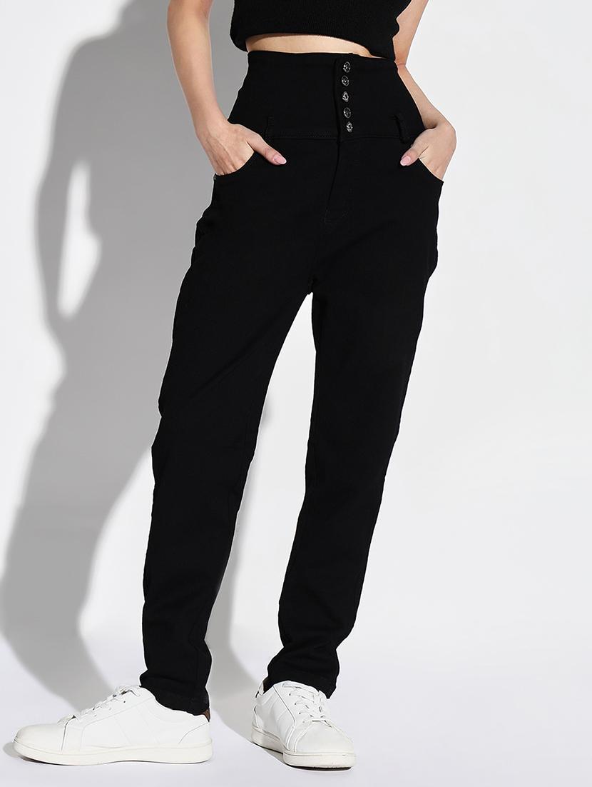 women solid slim fit denim jeans - 21632650 - Standard Image - 2