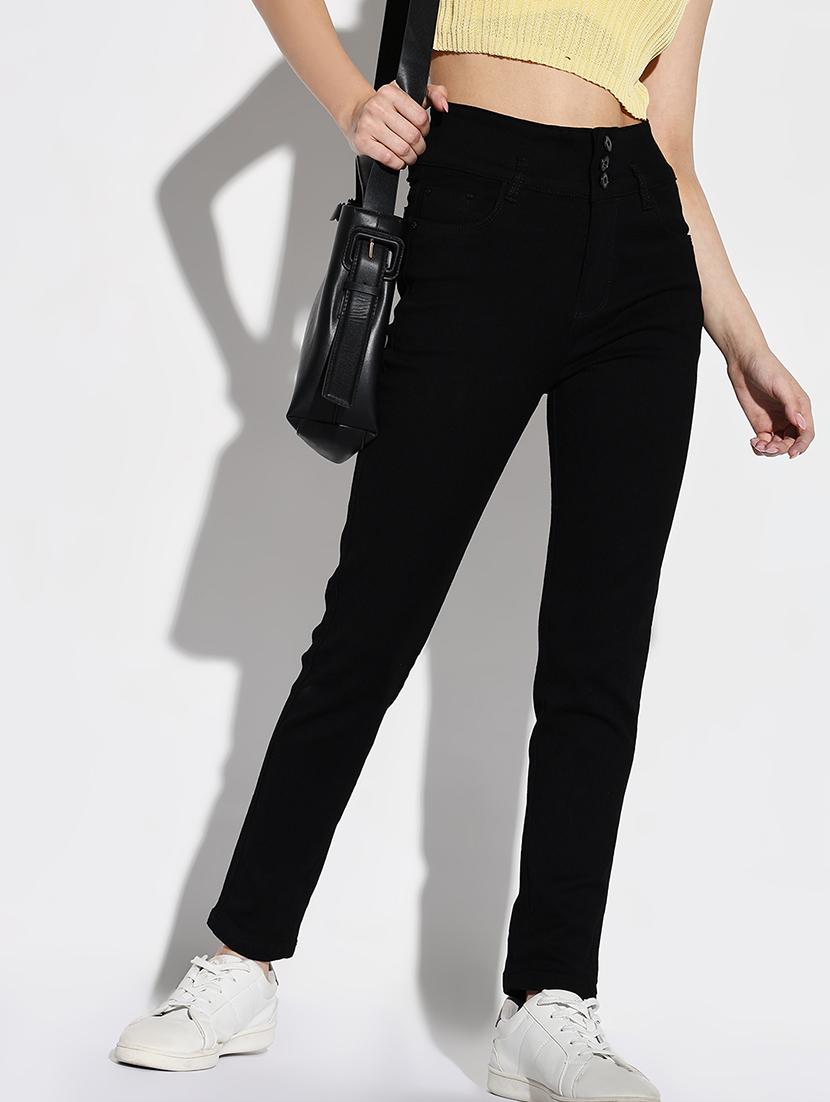 women solid slim fit denim jeans - 21632651 - Standard Image - 2