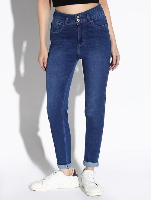 women plain slim fit denim jeans - 21632657 -  Standard Image - 0