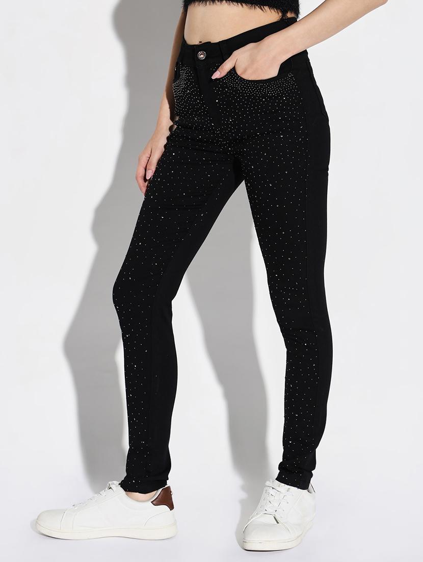 women plain skinny fit denim jeans - 21632662 - Standard Image - 2