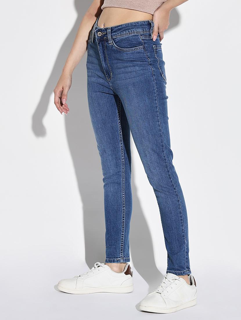 women plain slim fit denim jeans - 21632671 - Standard Image - 2