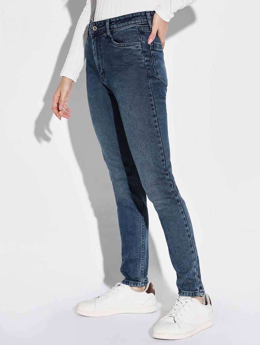 women plain slim fit denim jeans - 21632672 - Standard Image - 2