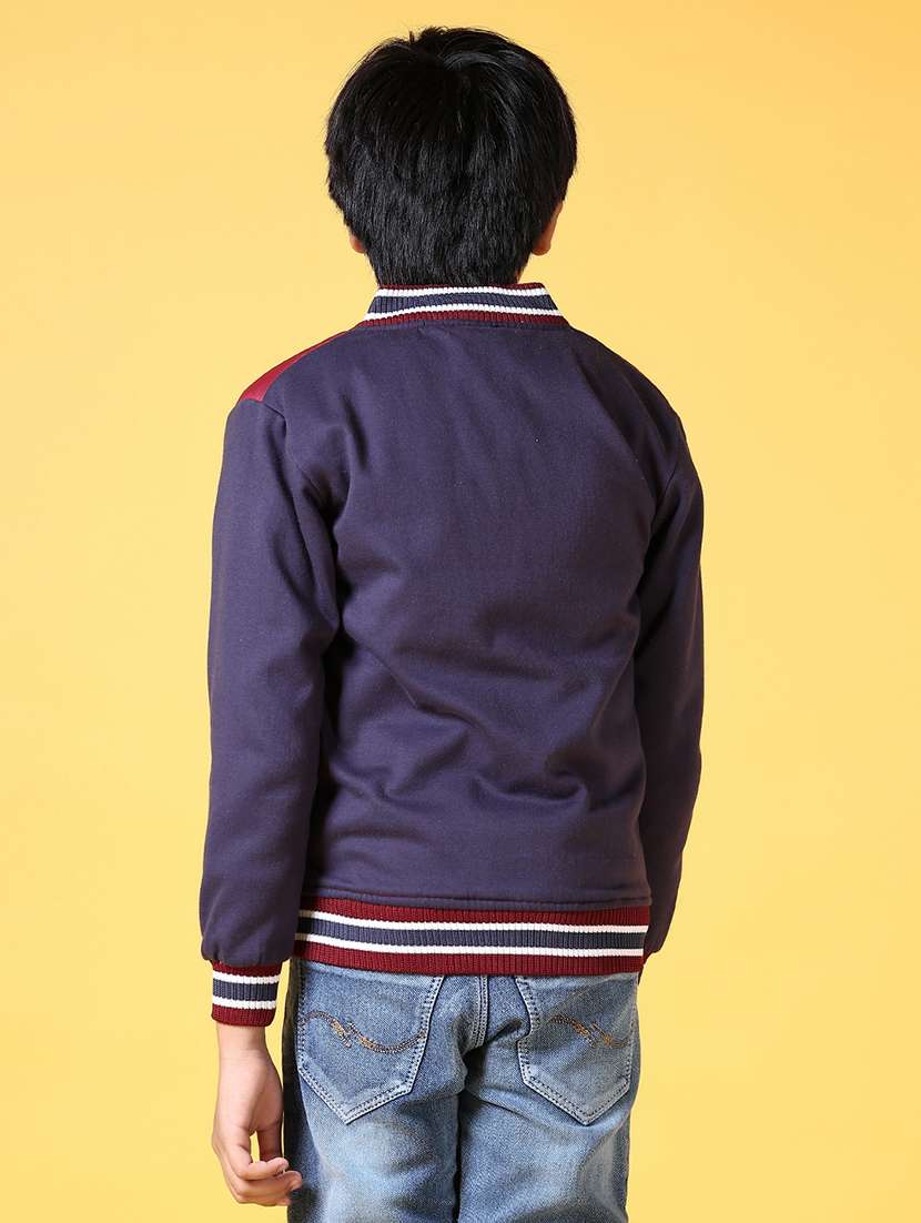 boys color block long sleeve quilted jacket - 21632830 -  Standard Image - 2