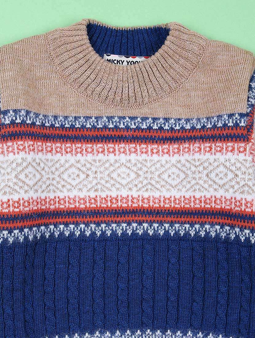 boys self design long sleeve sweater - 21632863 -  Standard Image - 2