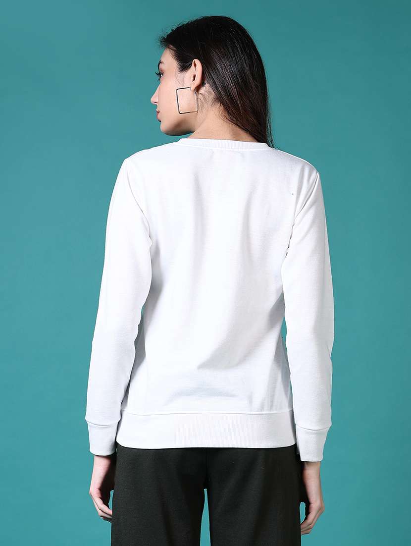 women front print long sleeve sweatshirt - 21632890 -  Standard Image - 2