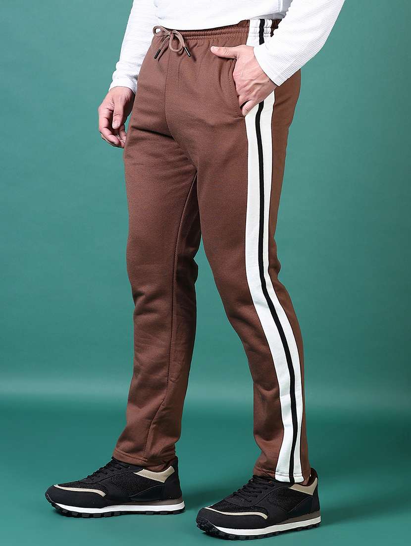Men Mid Rise Side Taped Full Length Track Pant - 21632928 -  Standard Image - 2