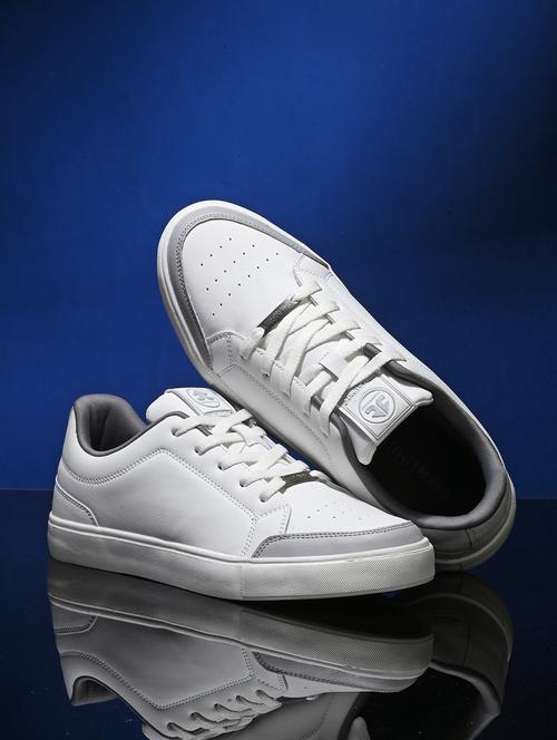 men solid lace up sneaker - 21633519 -  Standard Image - 0