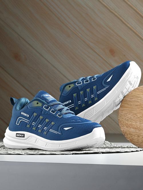 boy blue lace up sports shoe - 21633532 - Standard Image - 0