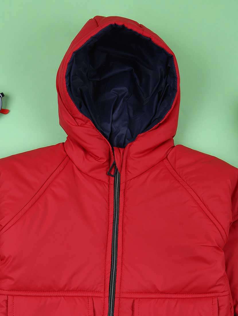 boys solid long sleeve quilted jacket - 21634214 -  Standard Image - 2