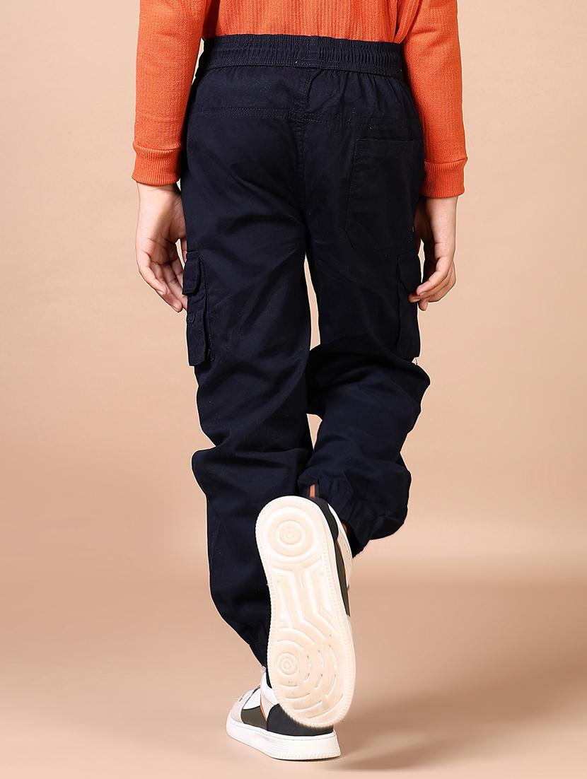 boys navy blue solid cargo - 21634629 - Standard Image - 2