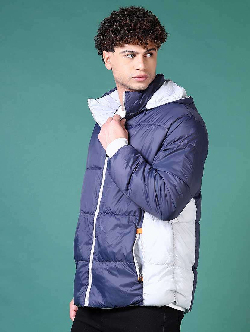 men solid reversible long sleeve puffer jacket - 21634653 -  Standard Image - 2