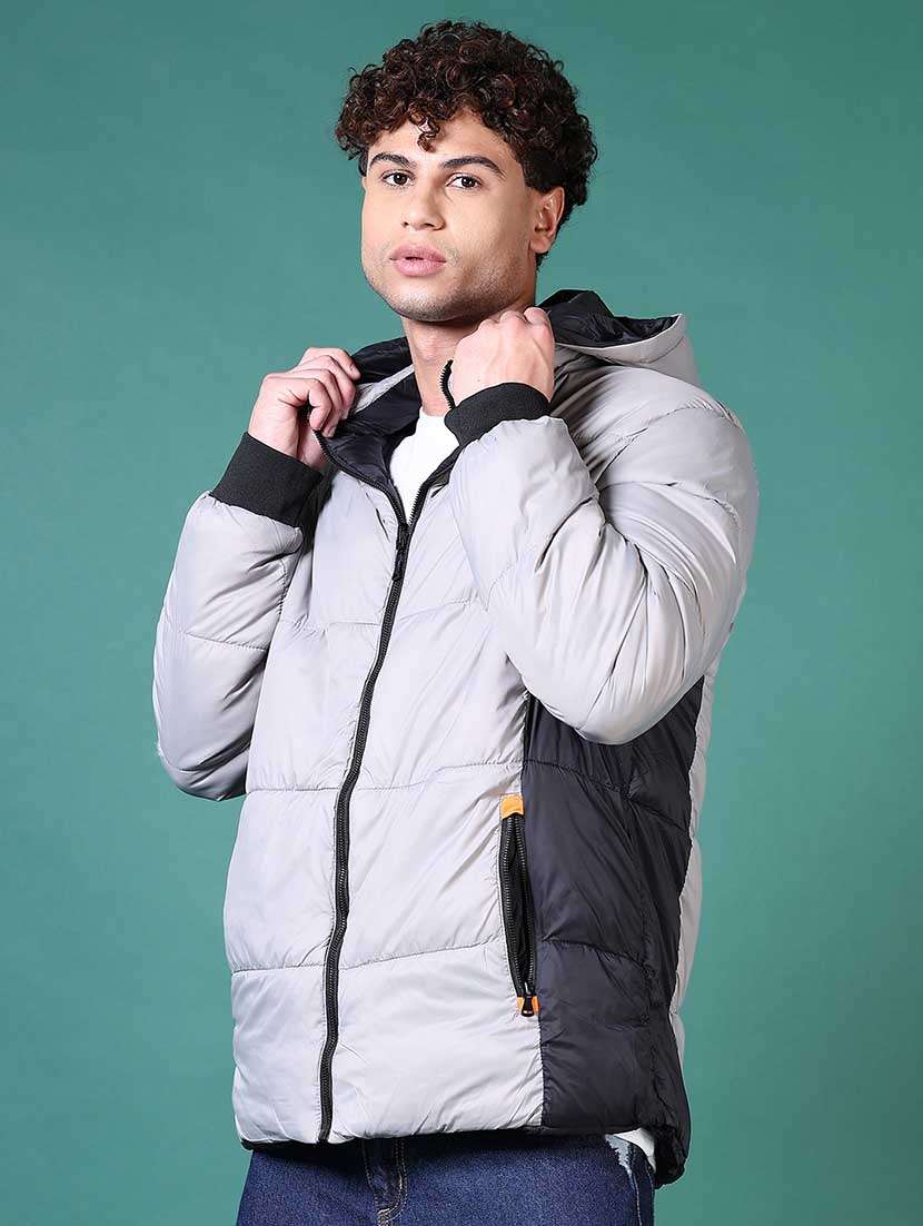 men solid long sleeve reversible puffer jacket - 21634654 -  Standard Image - 2