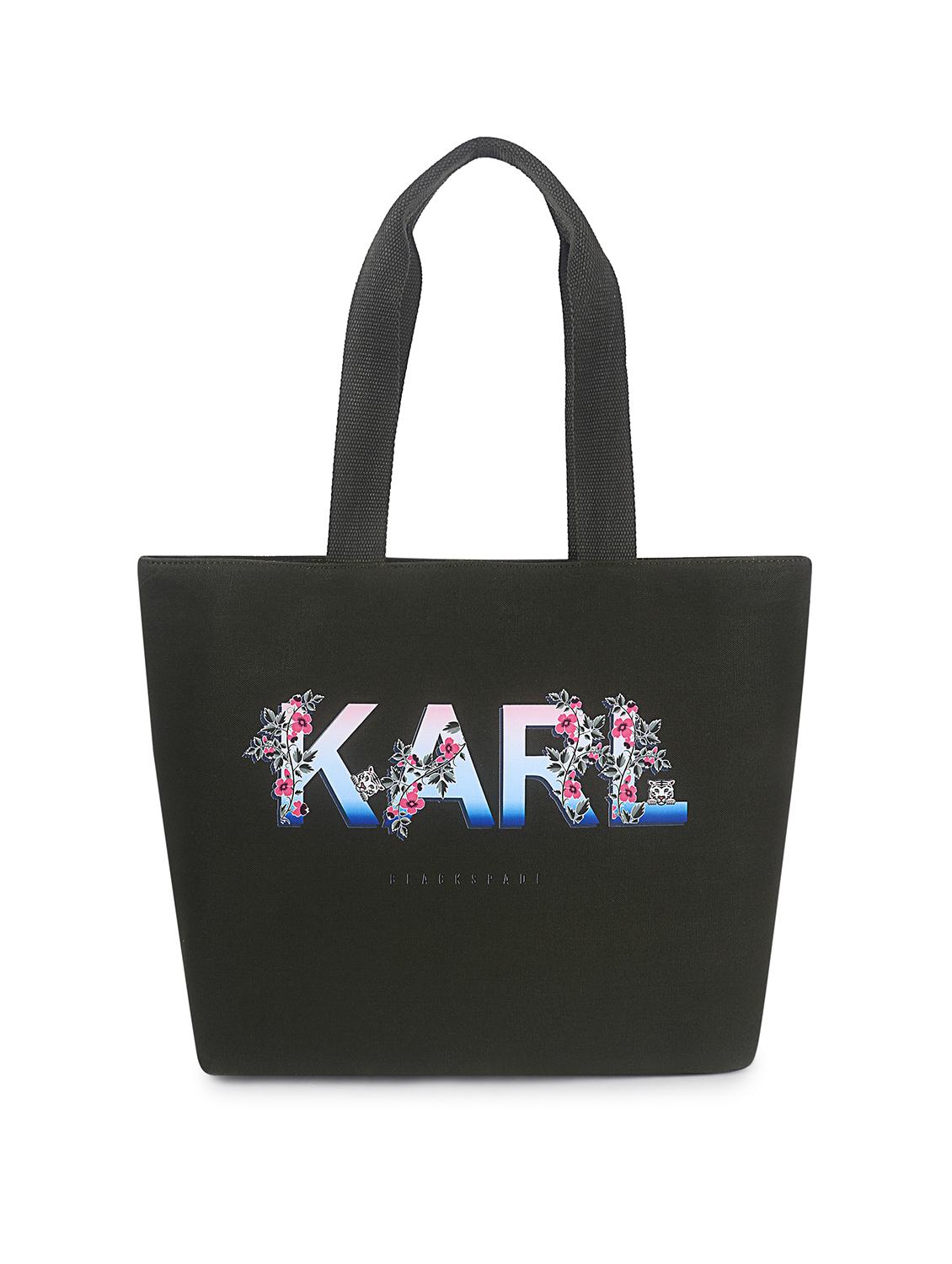 women typography structured tote - 21634678 - Zoom Image - 0