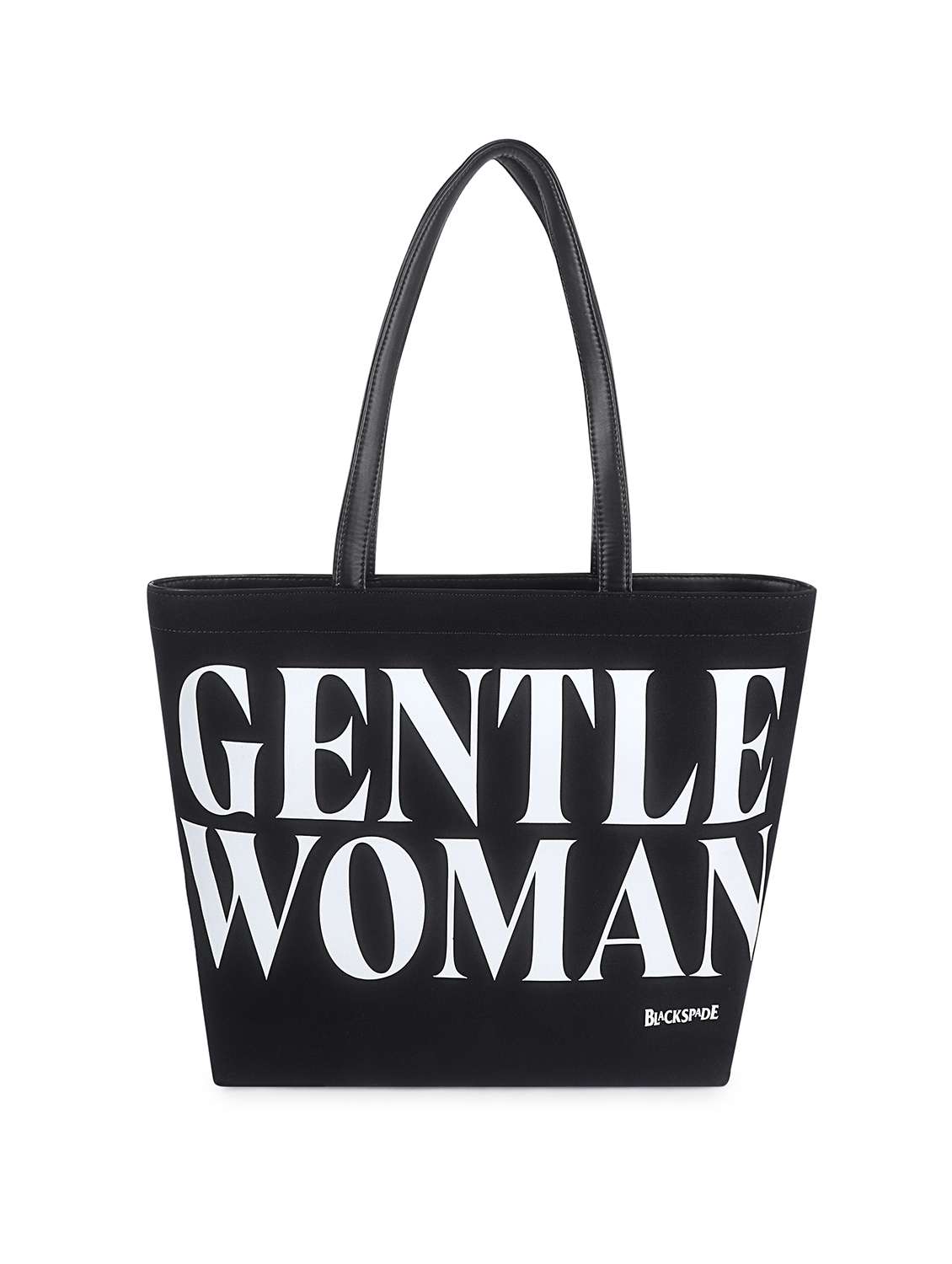 women typography structured tote