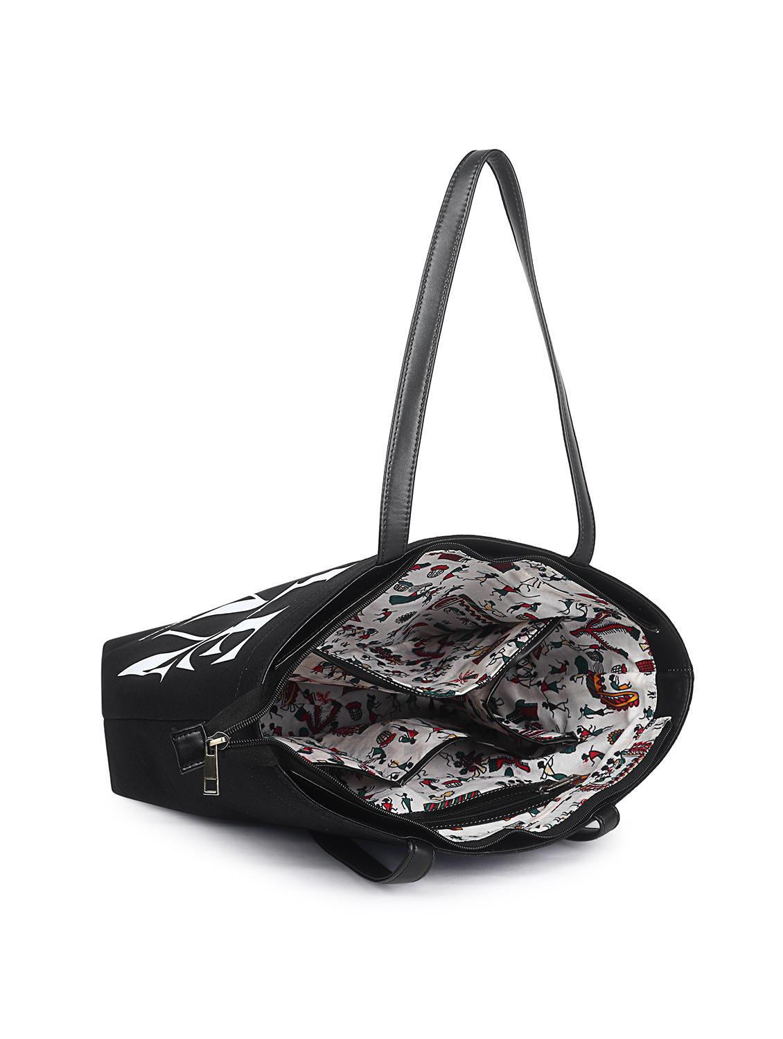 women typography structured tote - 21634680 - Standard Image - 2