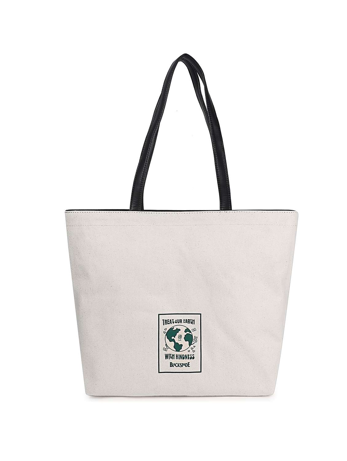 Women Typography Structured Tote - 21634683 -  Standard Image - 2