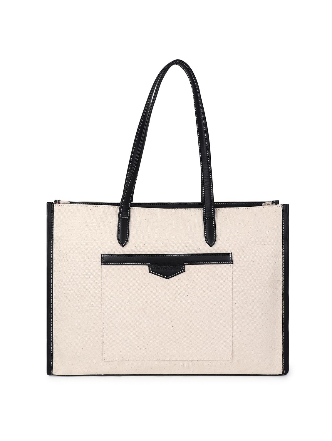 women white leatherette (pu) structured tote - 21634700 -  Zoom Image - 0