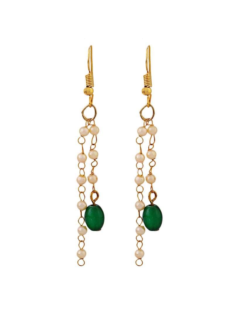 women pearl gold plated collar necklace with earrings - 21635051 -  Standard Image - 2