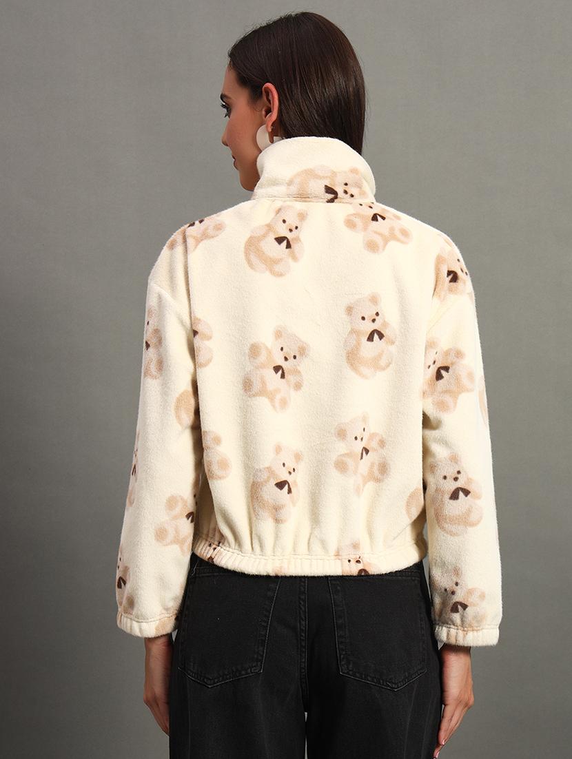 women printed high neck sweatshirt - 21635064 - Standard Image - 2