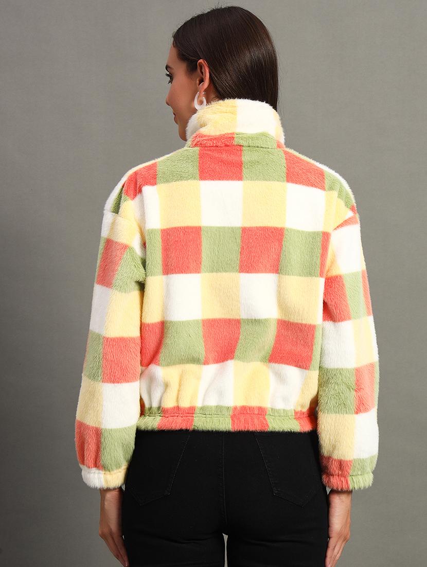 women long sleeves color block sweatshirt - 21635071 - Standard Image - 2
