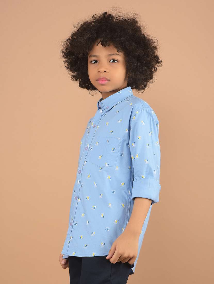boys printed long sleeve shirt - 21635461 -  Standard Image - 2