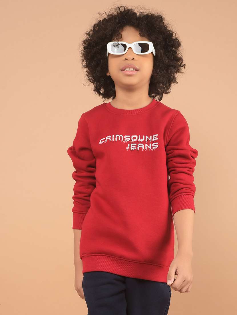 boys printed long sleeve sweatshirt