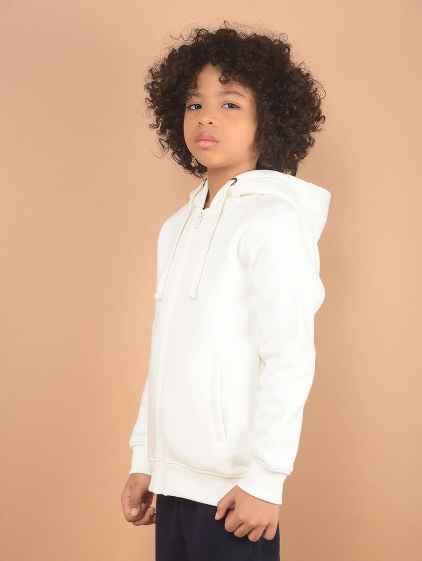 boys solid long sleeve hooded sweatshirt - 21635474 -  Standard Image - 2
