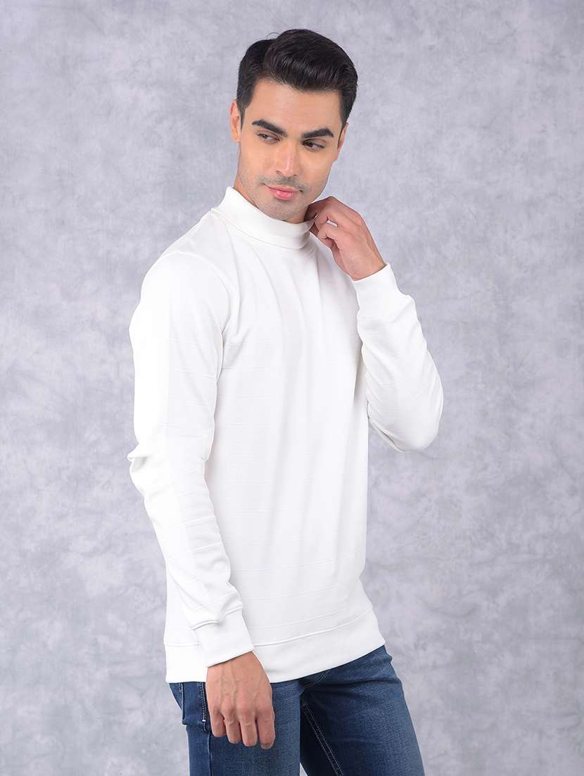 men solid long sleeve sweatshirt