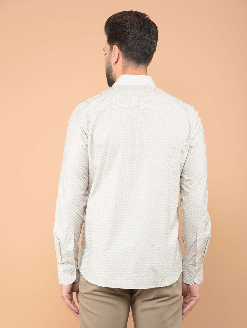men long sleeves printed casual shirt - 21635614 -  Standard Image - 2