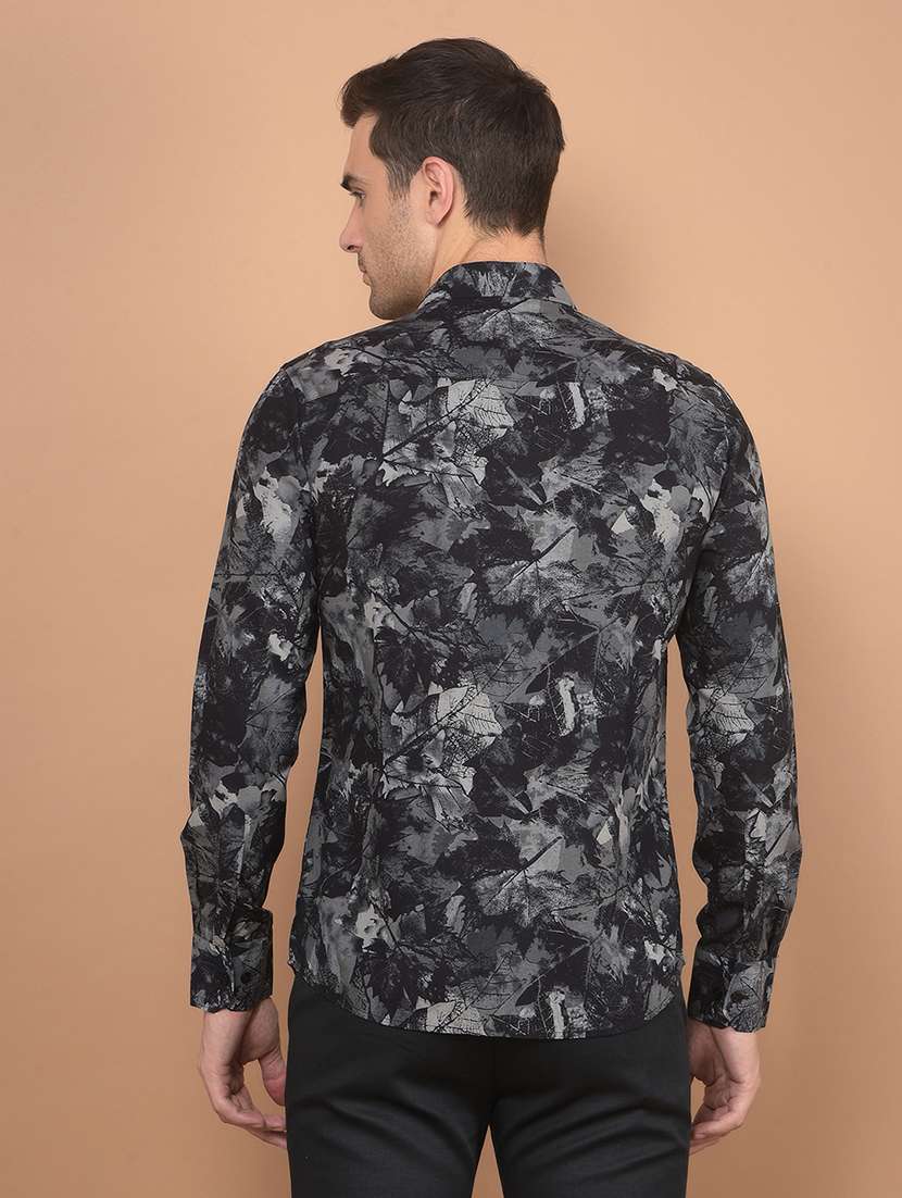 men printed long sleeve casual shirt - 21635617 -  Standard Image - 2