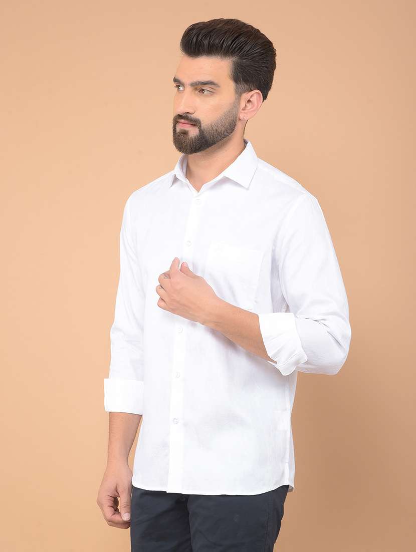 men solid long sleeve casual shirt - 21635637 -  Standard Image - 2