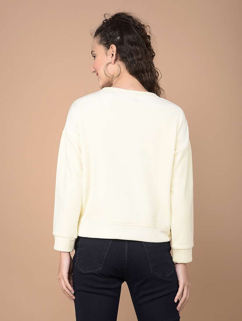 women front print long sleeve sweatshirt - 21635659 -  Standard Image - 2