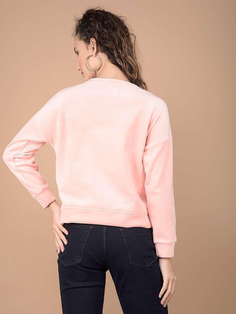 women front print long sleeve sweatshirt - 21635676 -  Standard Image - 2