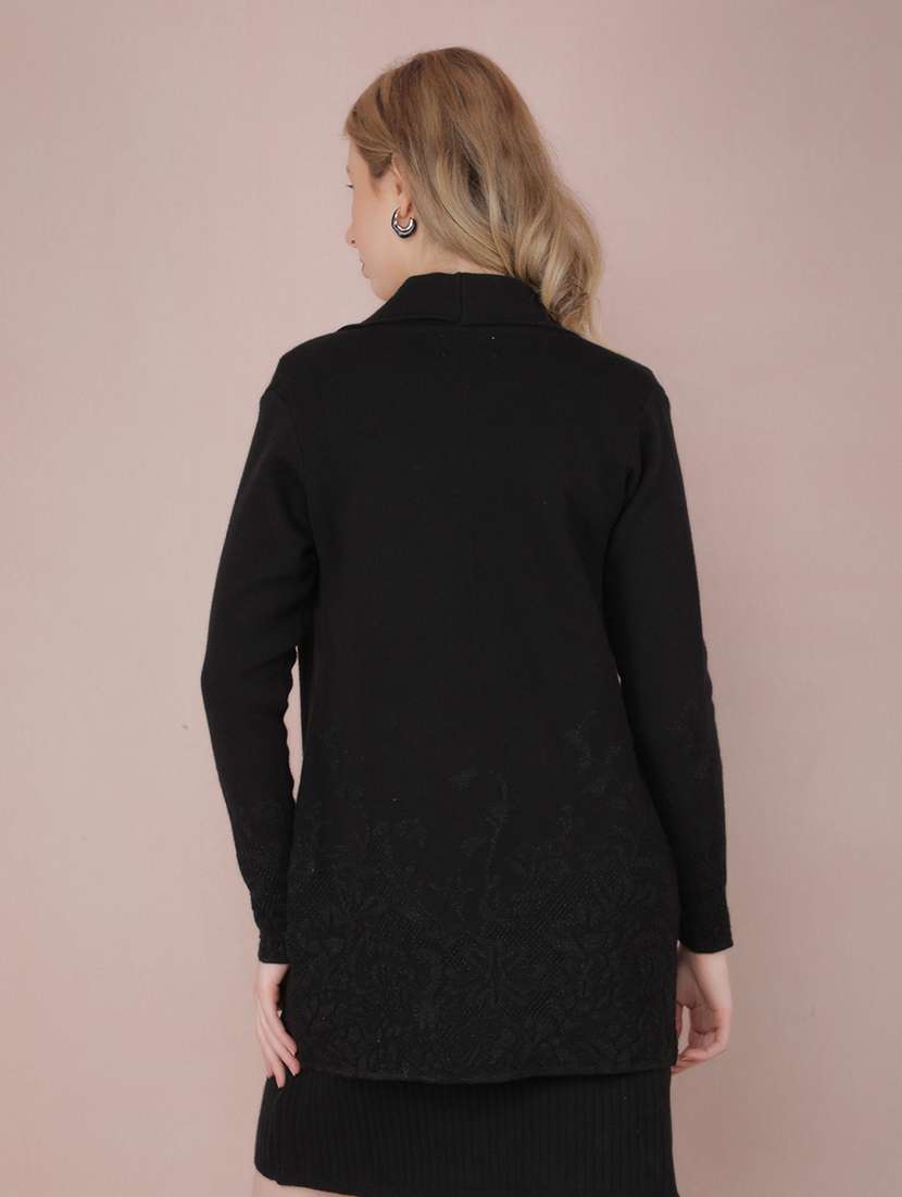 women self designed long sleeve regular shrug - 21635750 -  Standard Image - 2