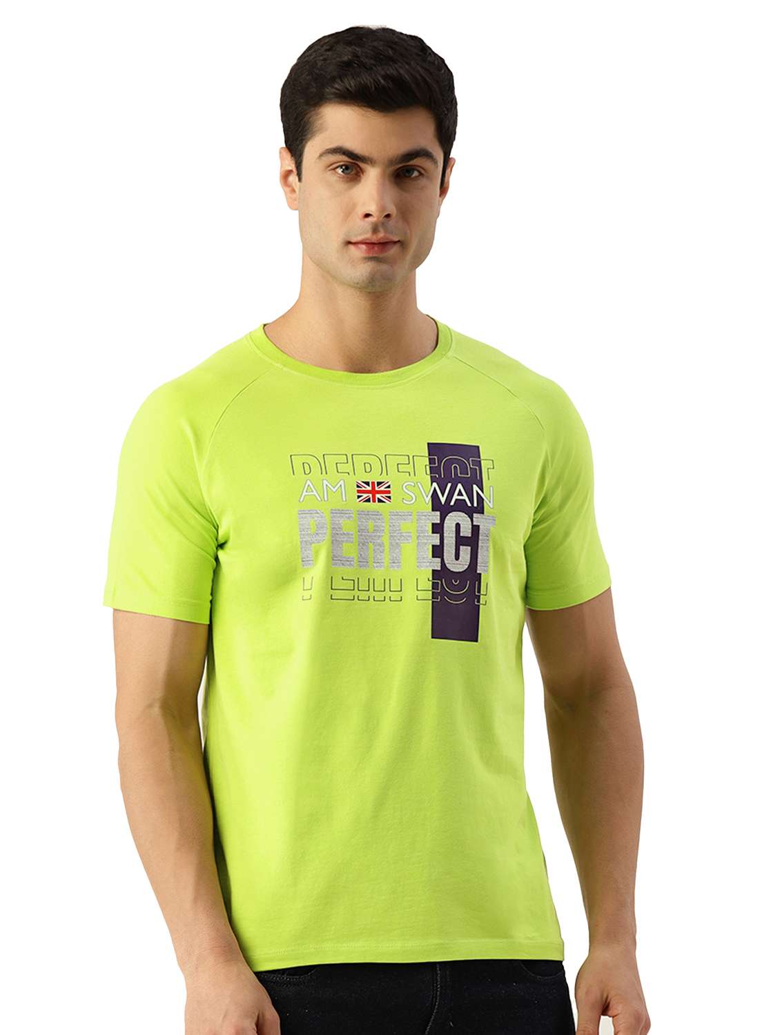 men regular fit printed short sleeve t-shirt