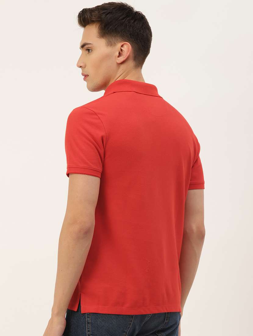 men regular fit plain short sleeve polo t-shirt - 21635912 -  Standard Image - 2