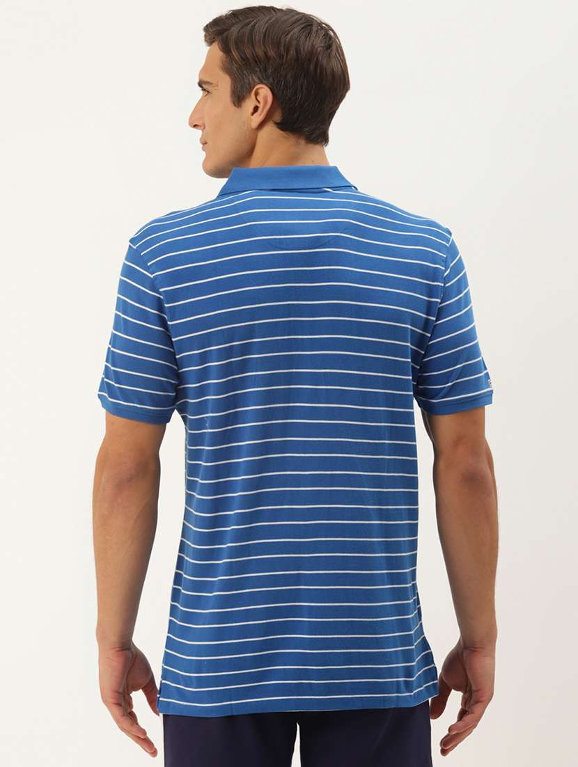 men regular fit striped short sleeve polo t-shirt - 21635918 -  Standard Image - 2