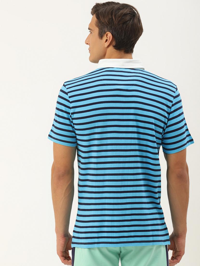 men regular fit striped short sleeve polo t-shirt - 21635924 - Standard Image - 2